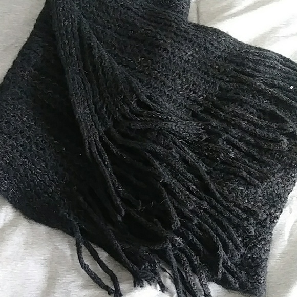 Cejon Accessories - Black sequined scarf Cejon Accessories - Black sequined scarf